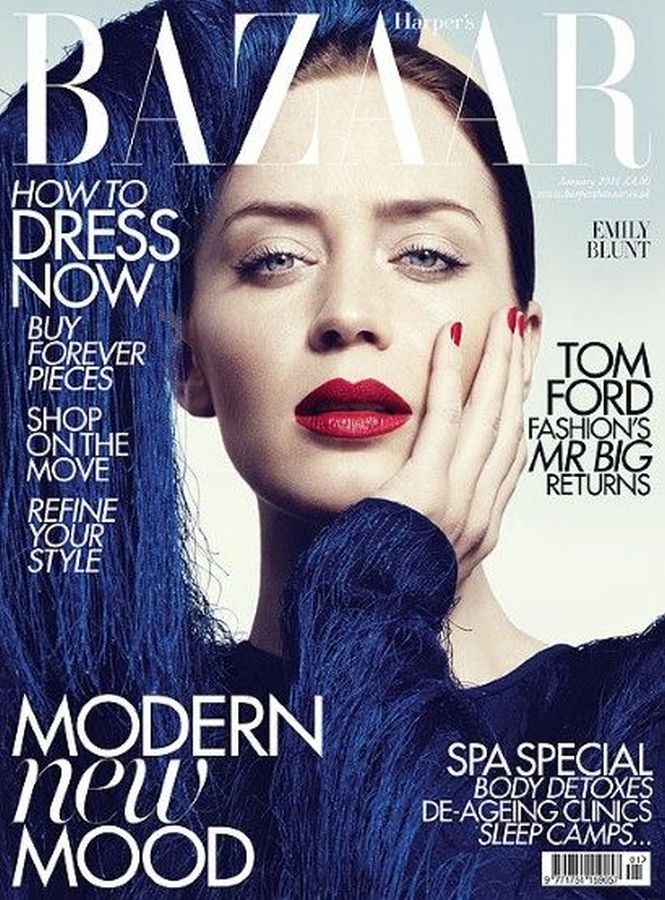 HARPERS BAZAAR UK magazine side cover  January 2011