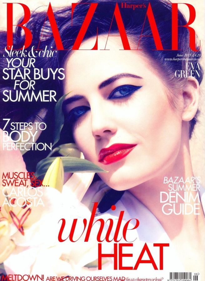 HARPERS BAZAAR UK magazine side cover  June 2011