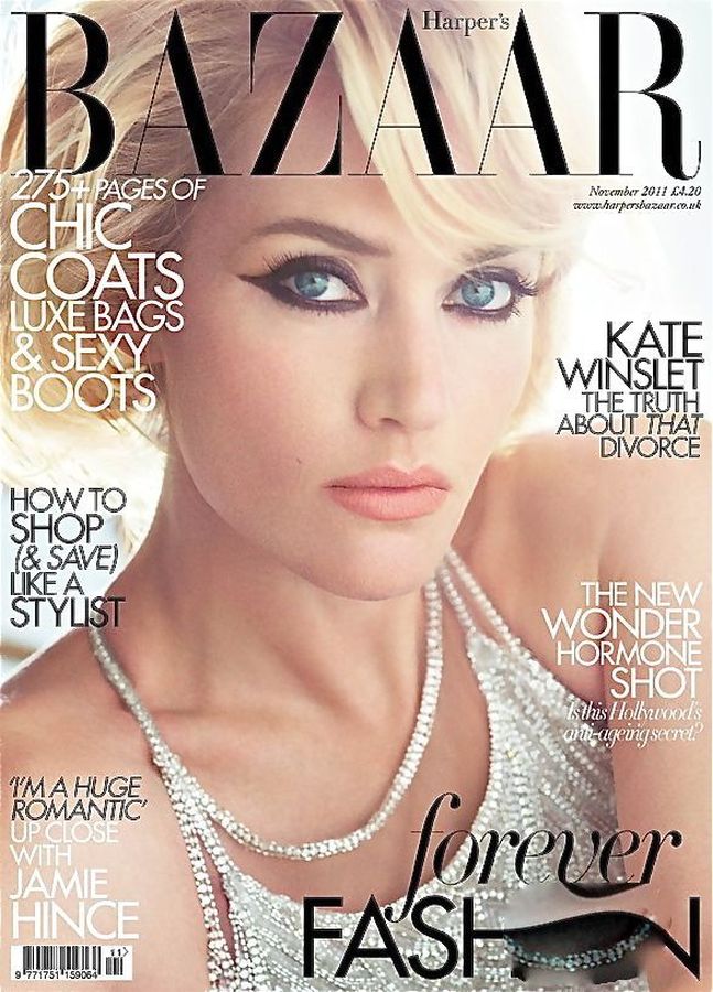HARPERS BAZAAR UK magazine side cover  November 2011