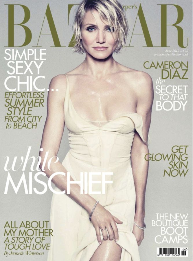 HARPERS BAZAAR UK magazine side cover  June 2012