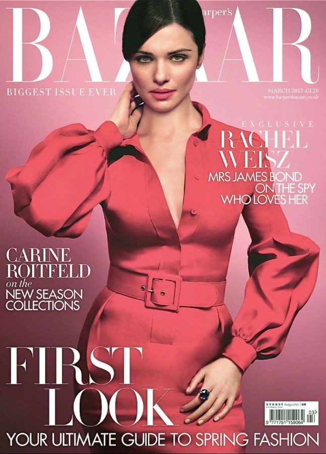 HARPERS BAZAAR UK magazine side cover  March 2013