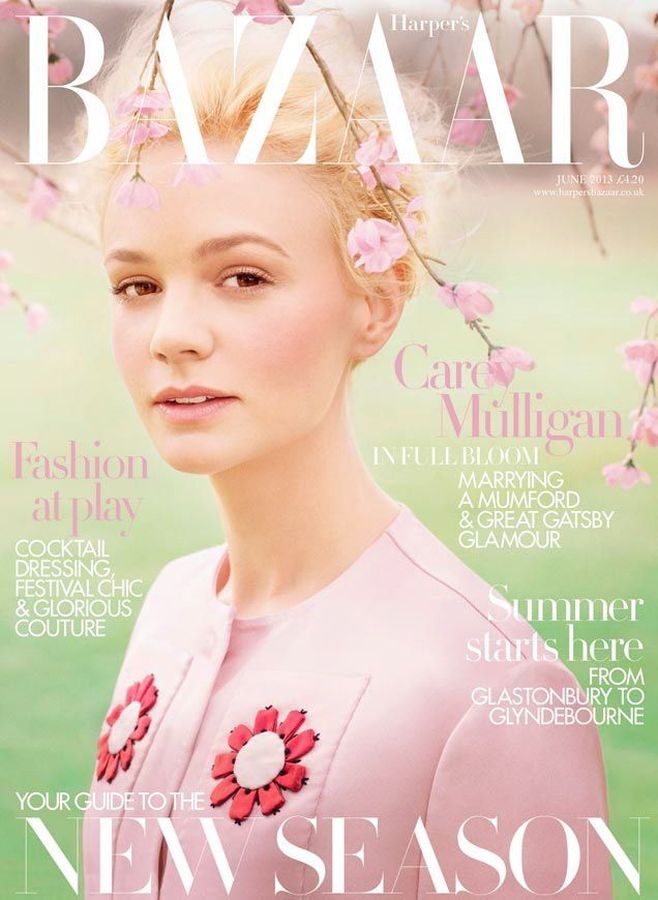 HARPERS BAZAAR UK magazine side cover  June 2013