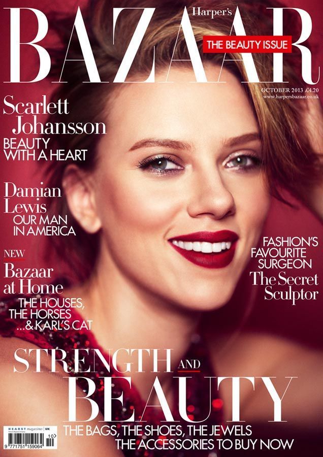 HARPERS BAZAAR UK magazine side cover  October 2013