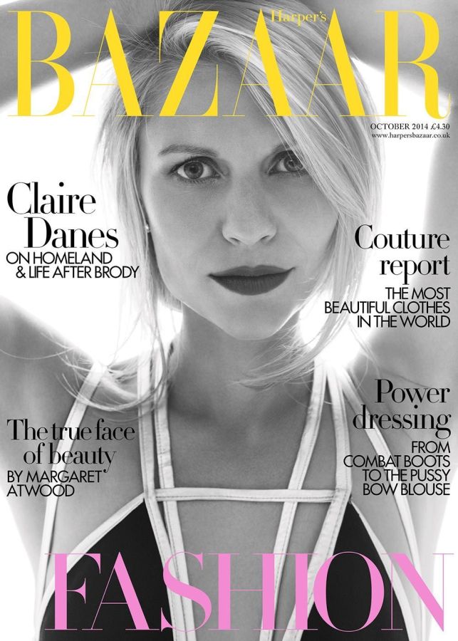 HARPERS BAZAAR UK magazine side cover  October 2014