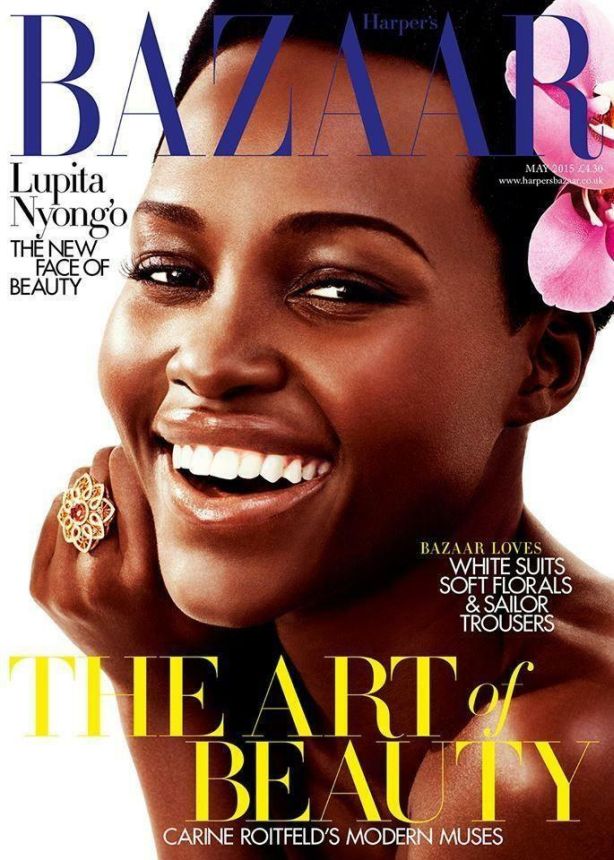 HARPERS BAZAAR UK magazine side cover  May 2015