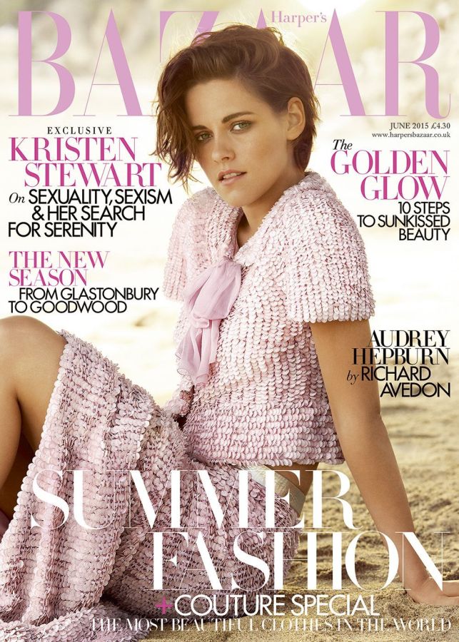HARPERS BAZAAR UK magazine side cover  June 2015