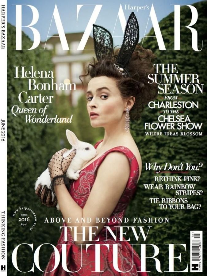 HARPERS BAZAAR UK magazine side cover  June 2016