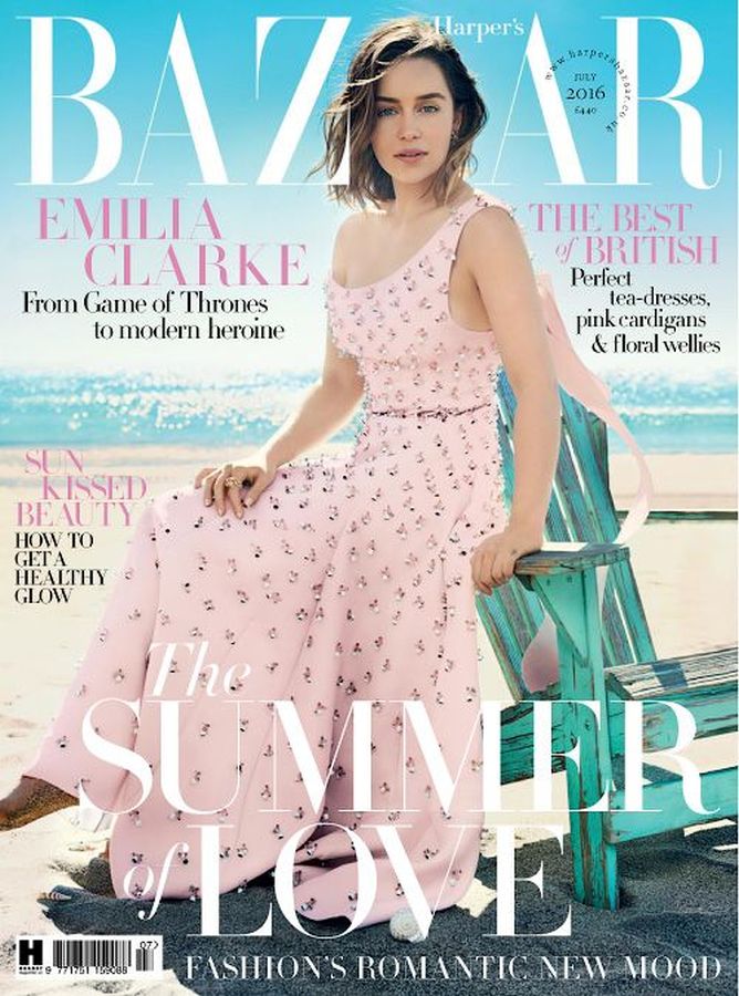 HARPERS BAZAAR UK magazine side cover  July 2016