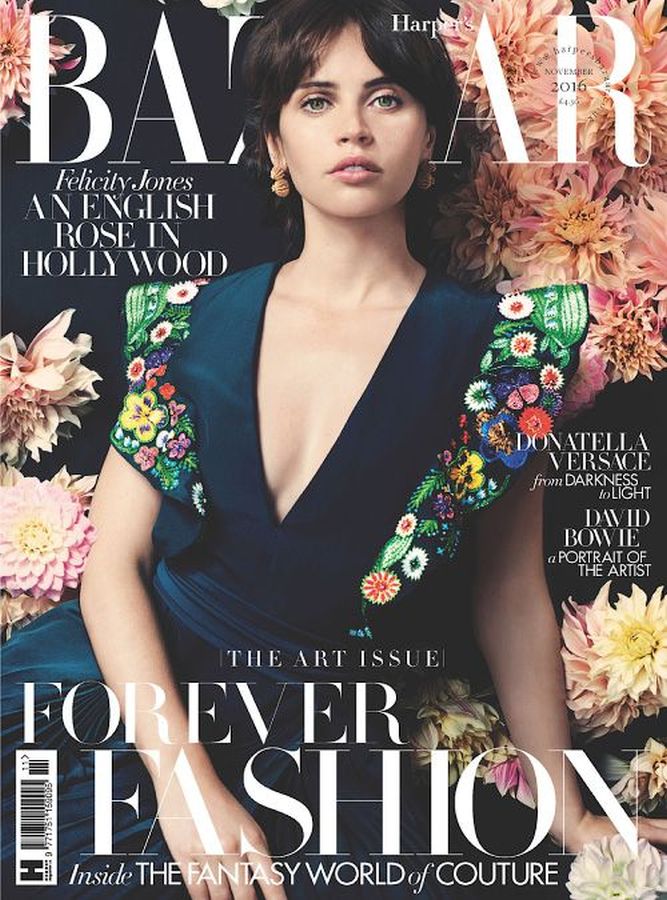 HARPERS BAZAAR UK magazine side cover  November 2016