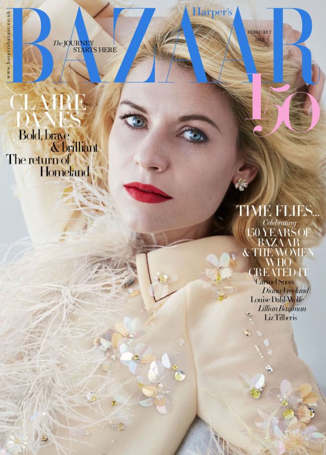 HARPERS BAZAAR UK magazine side cover  February 2017