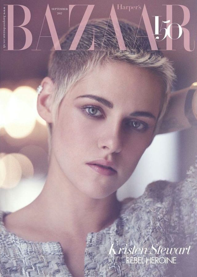 HARPERS BAZAAR UK magazine side cover  September 2017