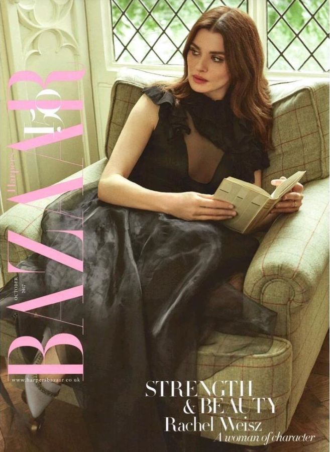 HARPERS BAZAAR UK magazine side cover  October 2017