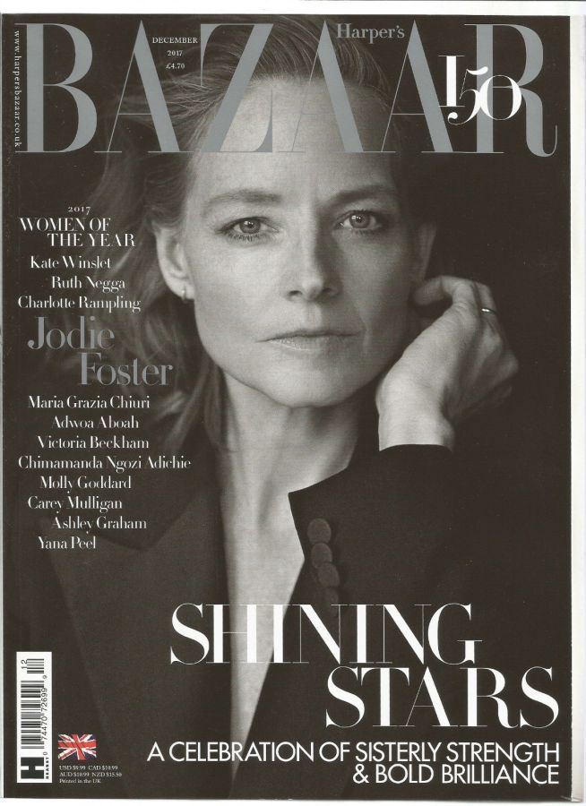 HARPERS BAZAAR UK magazine side cover  December 2017