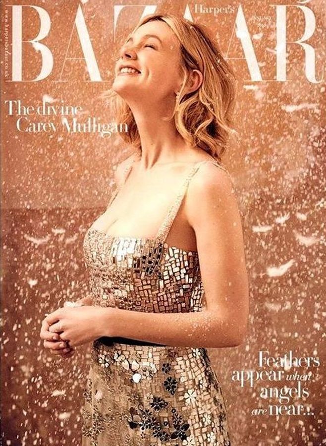 HARPERS BAZAAR UK magazine side cover  January 2018