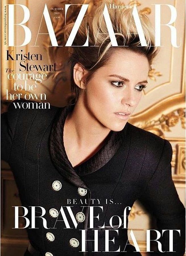HARPERS BAZAAR UK magazine side cover  October 2019