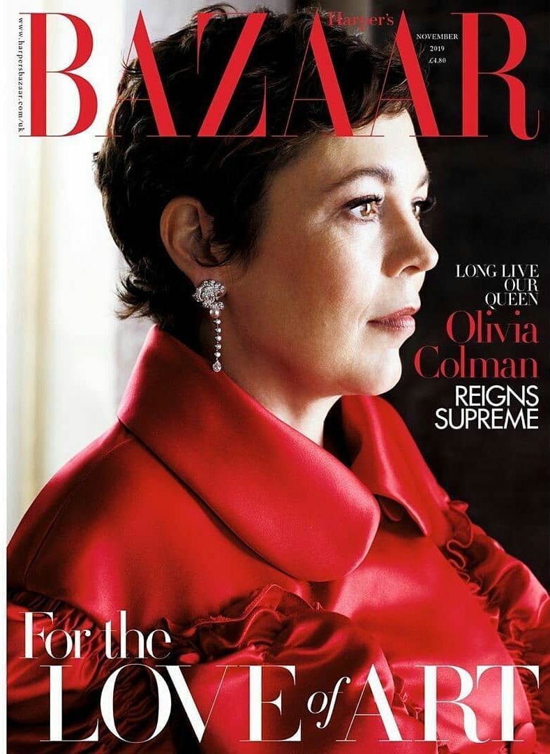 HARPERS BAZAAR UK magazine side cover  November 2019