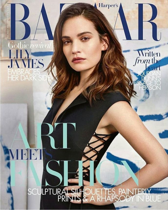 HARPERS BAZAAR UK magazine side cover  November 2020