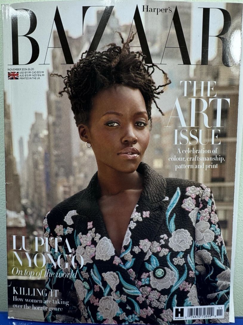 HARPERS BAZAAR UK magazine side cover  November 2024