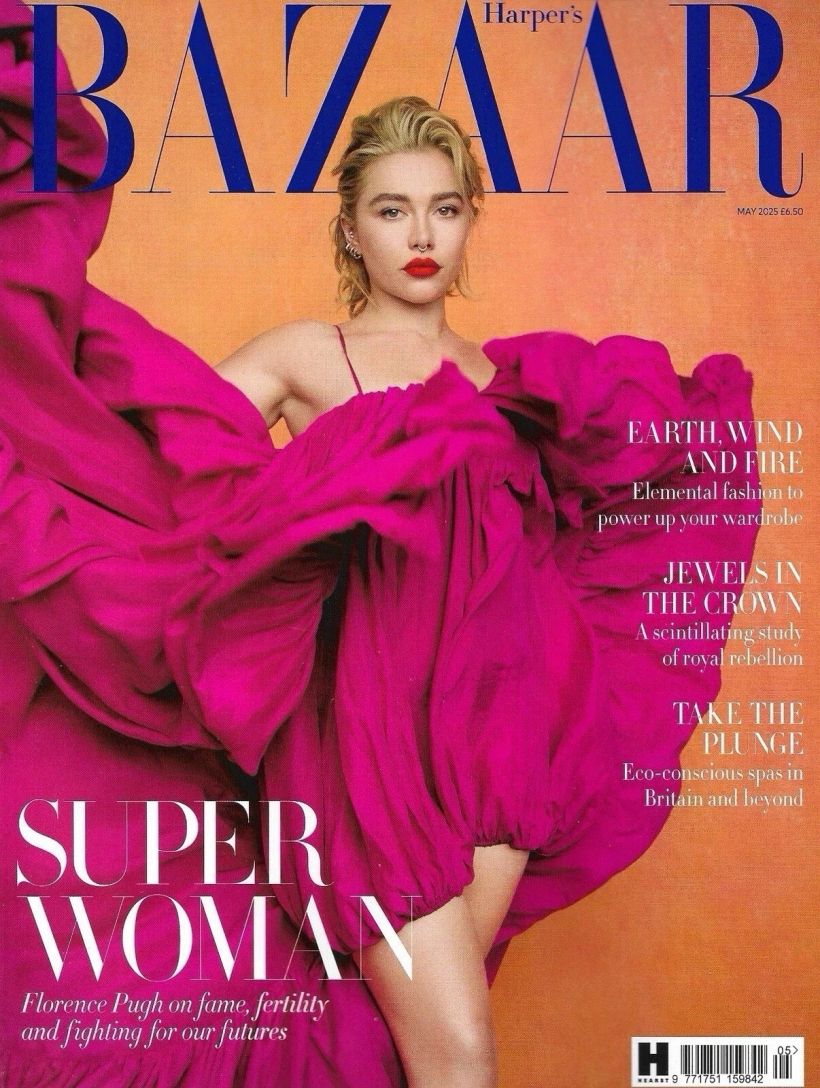 HARPERS BAZAAR UK magazine side cover  May 2025
