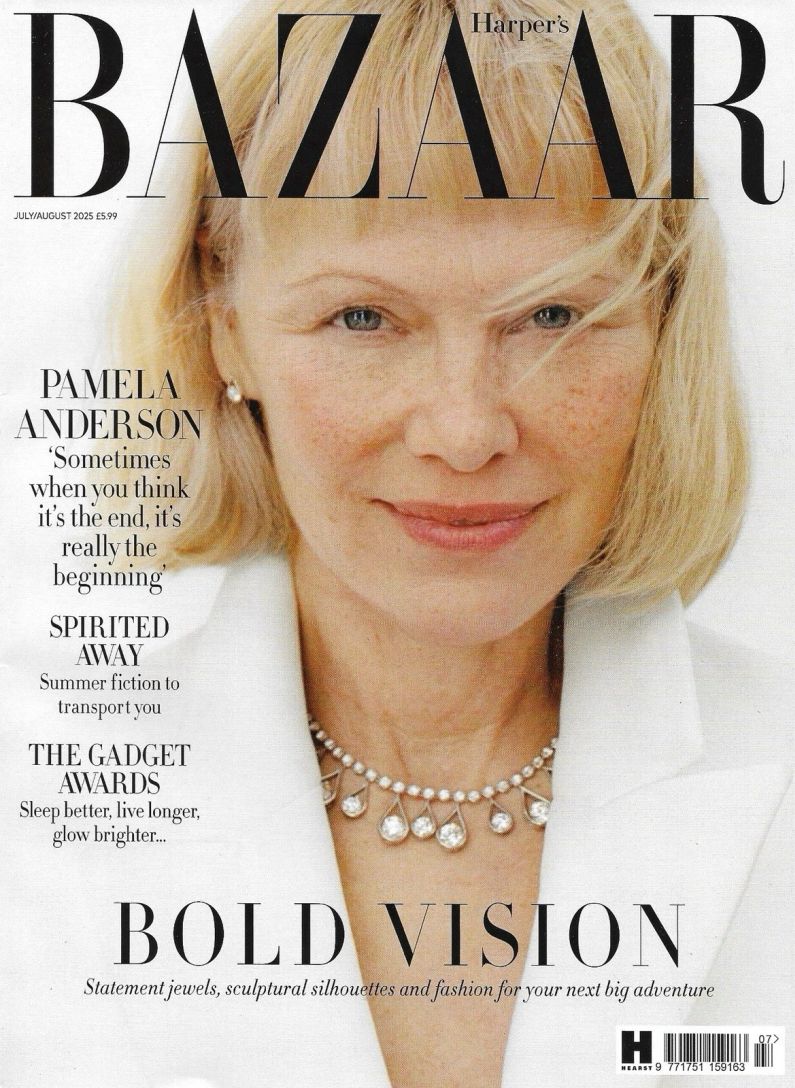 HARPERS BAZAAR UK magazine side cover  July/August 2025