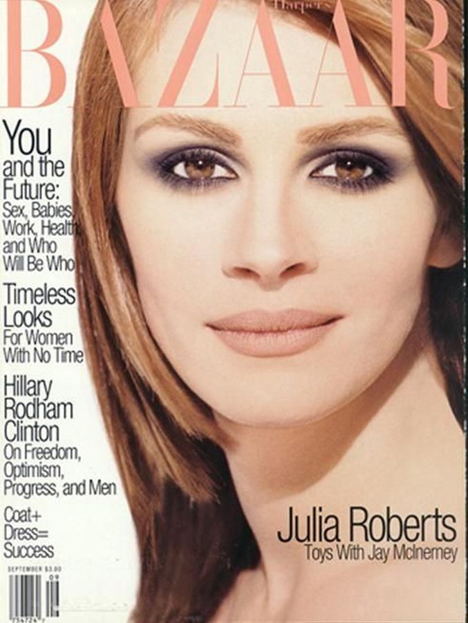HARPERS BAZAAR USA magazine side cover  September 1995