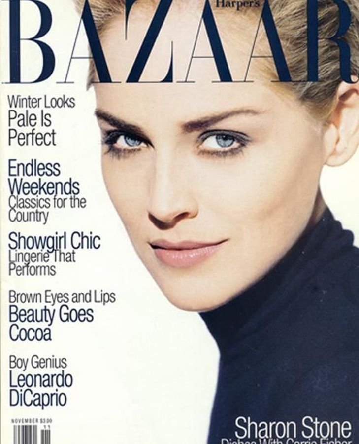 HARPERS BAZAAR USA magazine side cover  November 1995