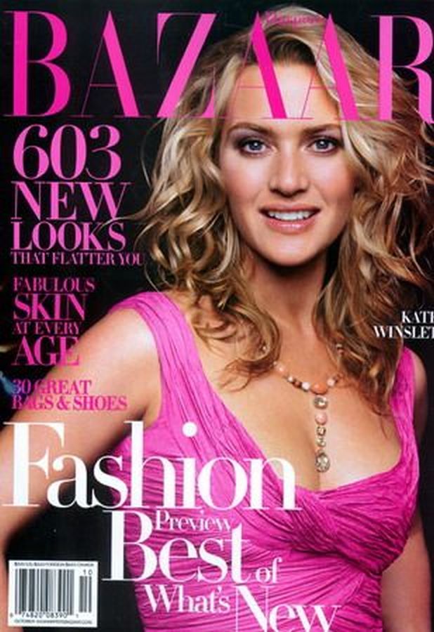HARPERS BAZAAR USA magazine side cover  October 2004