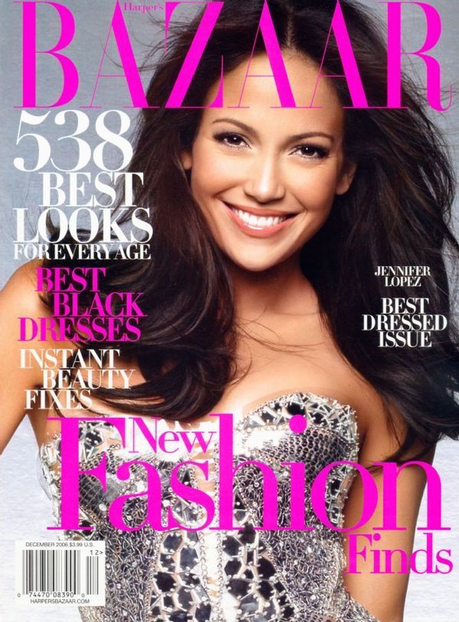 HARPERS BAZAAR USA magazine side cover  December 2006