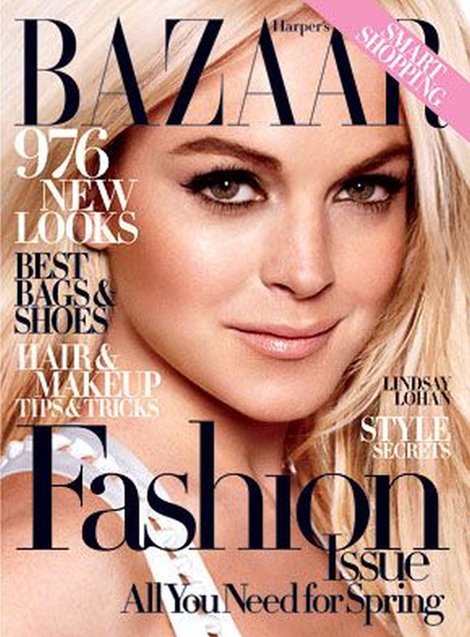 HARPERS BAZAAR USA magazine side cover  March 2008