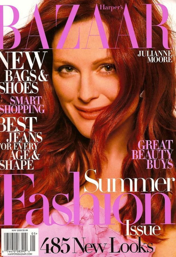 HARPERS BAZAAR USA magazine side cover  May 2008