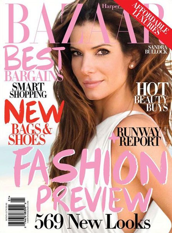 HARPERS BAZAAR USA magazine side cover  June 2009