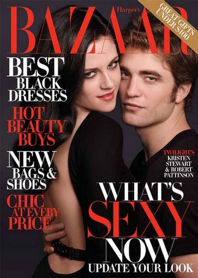 HARPERS BAZAAR USA magazine side cover  December 2009