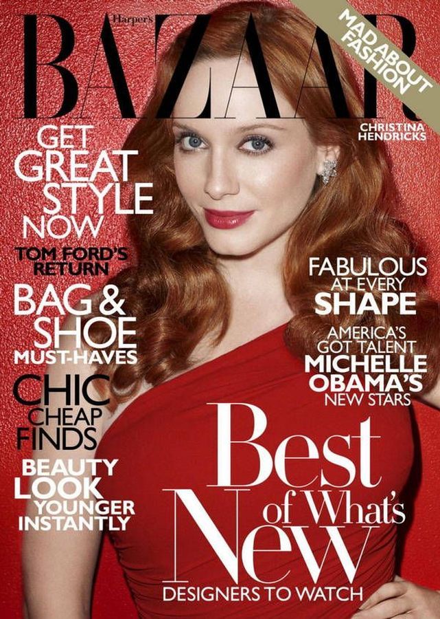 HARPERS BAZAAR USA magazine side cover  November 2010