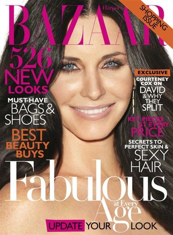 HARPERS BAZAAR USA magazine side cover  April 2011