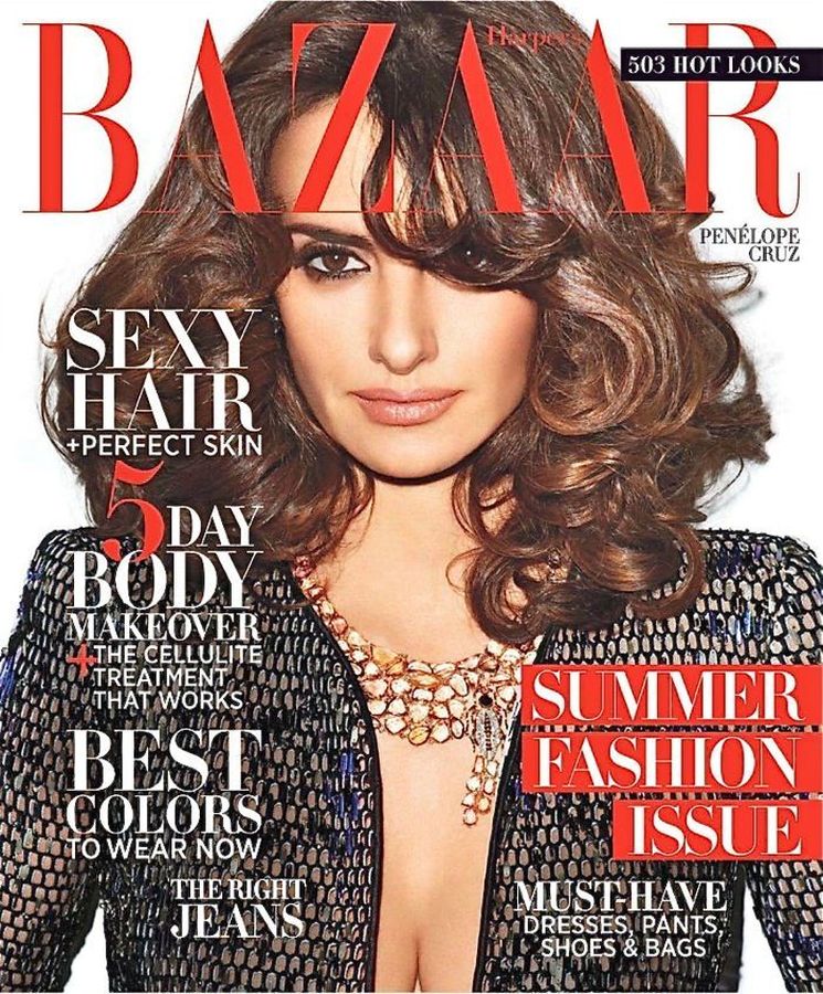 HARPERS BAZAAR USA magazine side cover  May 2012