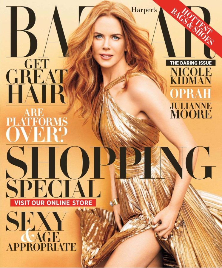 HARPERS BAZAAR USA magazine side cover  November 2012