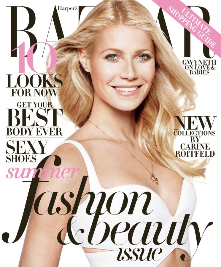 HARPERS BAZAAR USA magazine side cover  May 2013