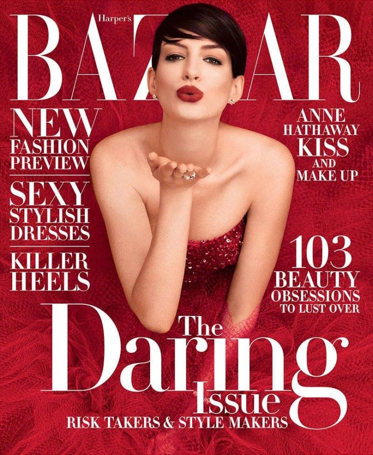 HARPERS BAZAAR USA magazine side cover  November 2014