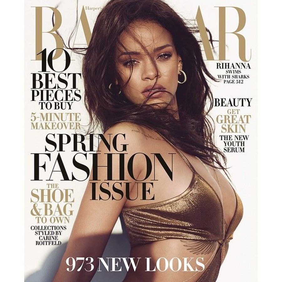 HARPERS BAZAAR USA magazine side cover  March 2015