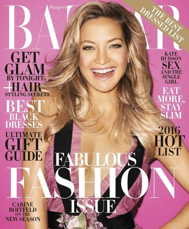 HARPERS BAZAAR USA magazine side cover  December 2015/ January 2016 