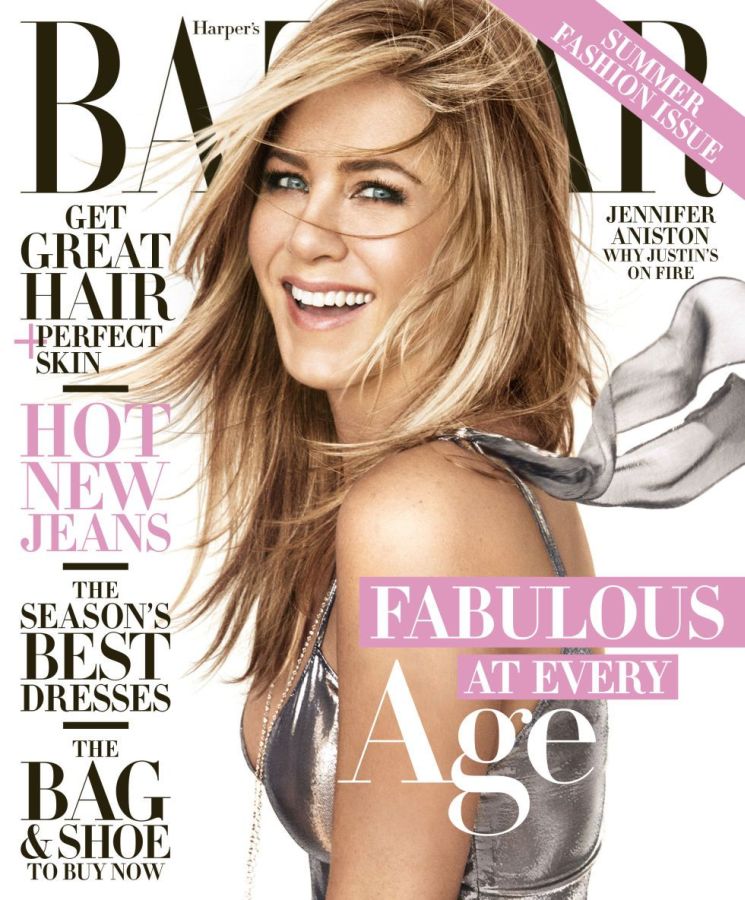 HARPERS BAZAAR USA magazine side cover  April 2016