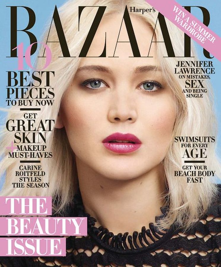 HARPERS BAZAAR USA magazine side cover  May 2016