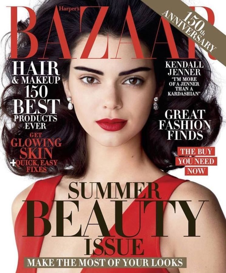 HARPERS BAZAAR USA magazine side cover  May 2017