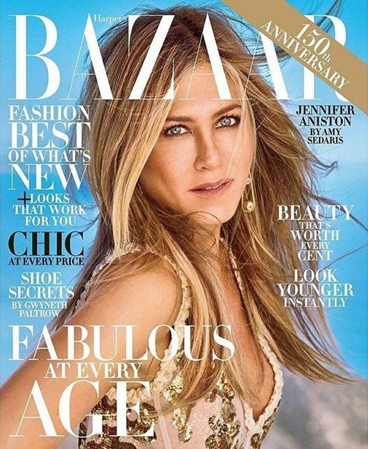 HARPERS BAZAAR USA magazine side cover  October 2017