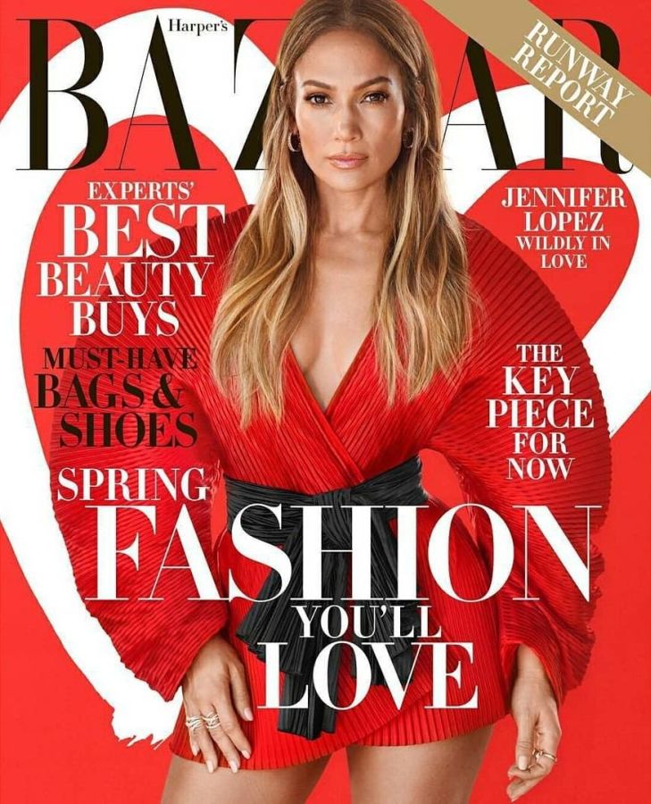 HARPERS BAZAAR USA magazine side cover  February 2019