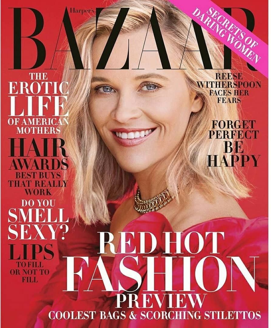 HARPERS BAZAAR USA magazine side cover  November 2019