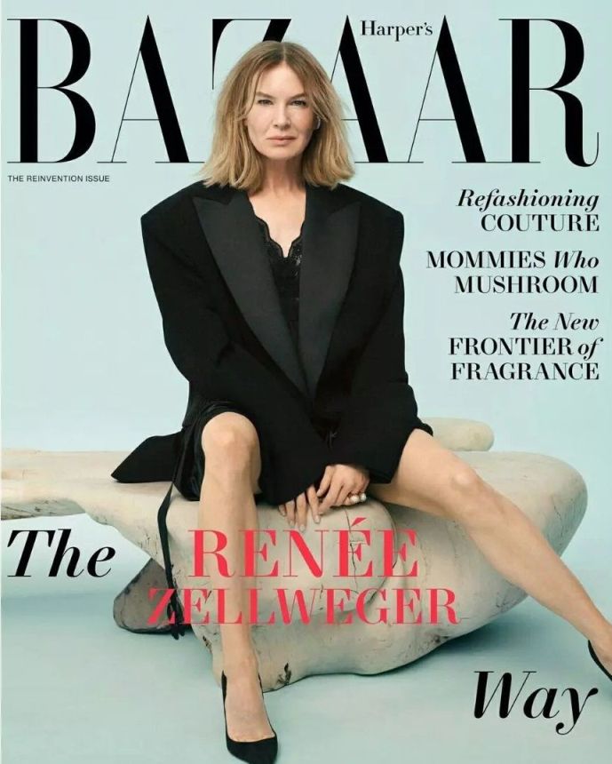HARPERS BAZAAR USA magazine side cover  April 2022