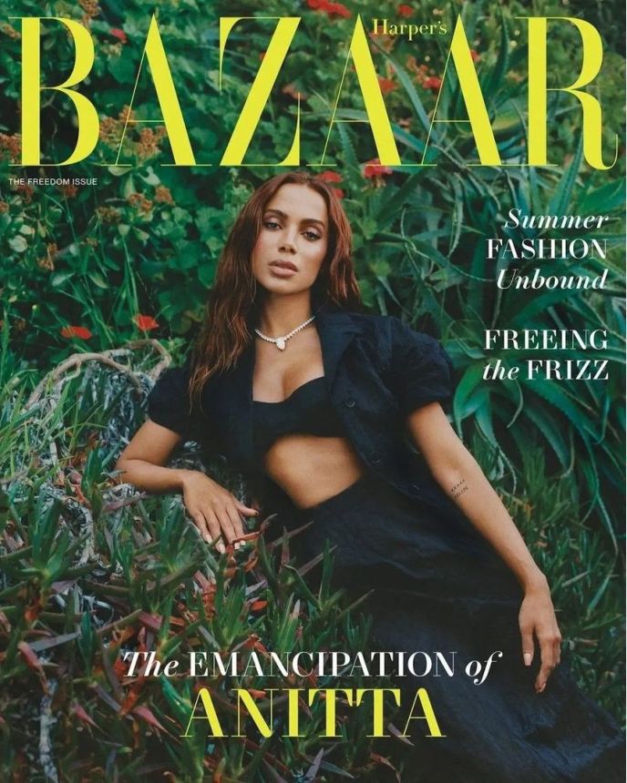 HARPERS BAZAAR USA magazine side cover  June/July 2023