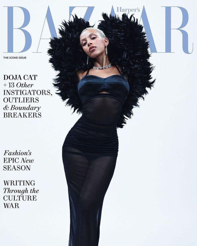 HARPERS BAZAAR USA magazine side cover  September 2023
