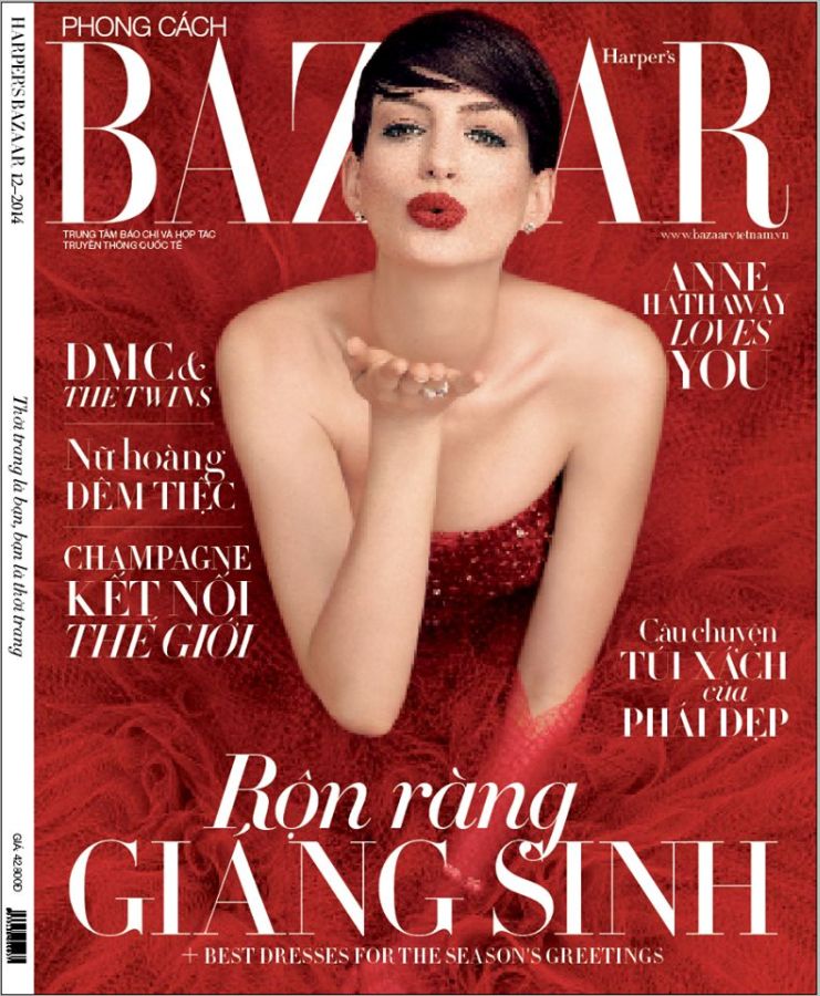 HARPERS BAZAAR VIET NAM magazine side cover  December 2014
